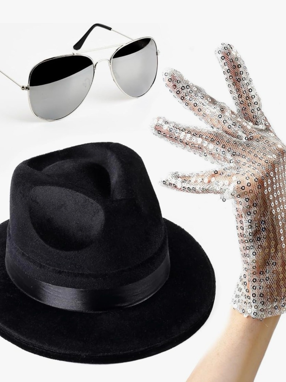 Black Felt Fedora Hat for Men - Classic Dress Hat